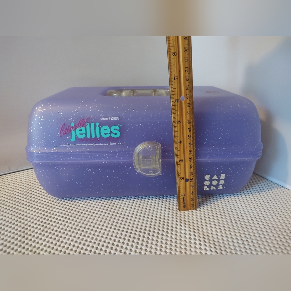 Caboodles Jellies Organizer Vanity Model 2622 Purple Glitter - Picture 4 of 6